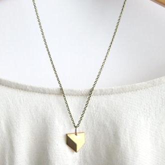  Listing Tools Edit Promote Copy Stats Geometric Necklace // Brass Modern Geometric Necklace // Chevron Charm Necklace // Layering Necklace